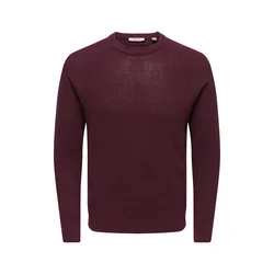 Only & Sons Pulover ONSHAY vinsko rdeča