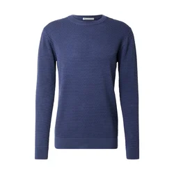 KnowledgeCotton Apparel Pulover VAGN temno modra