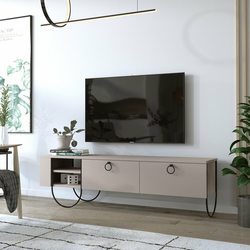 HANAH HOME Norfolk Tv Stand Light Mocha