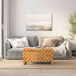 vidaXL Klubska mizica rjava in črna 80×50×40 cm trden mangov les
