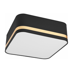 Plafonsko svetlo SIRJA SQUARE 2xE27/60W/230V 35x35 cm crna