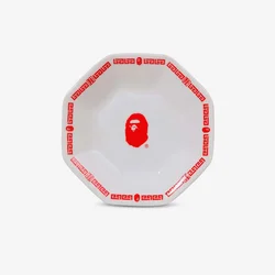 A BATHING APE Bape Octagonal Dish White Universal