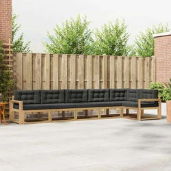 Set vanjskih sofa s jastukom 4 pcs Bijela i antracit Poliester