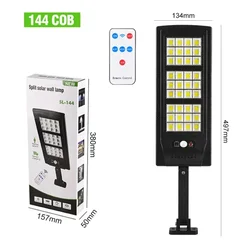 Solarna LED lampa sa daljinskim upravljačem, četvrtasta
