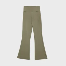 Cropp - Flare pantalone - maslina