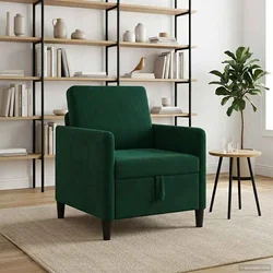 Sofa s pohranom Tamnozelena 72 x 78 x 87 cm Poliester