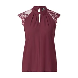 VERO MODA Bluza VMMilla vinsko rdeča
