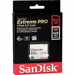 SanDisk CFAST 2.0 VPG130 512GB Extreme Pro SDCFSP-512G-G46D