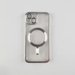 Silikonska futrola Magsafe Iphone 14 silver