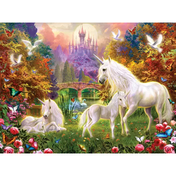 Sunsout - Puzzle Krasny: Castle Unicorns - 1 000 kosov