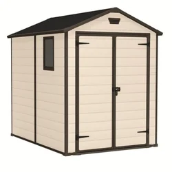 Kućica bastenska bež pvc manor 185.8x236.8x227 cm
