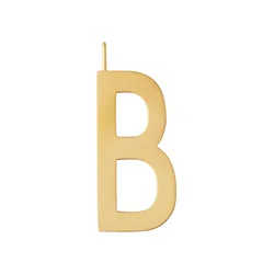 Pozlačeni srebrni obesek Design Letters
