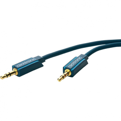 clicktronic Avdio priključni kabel Clicktronic [1x cinch vtič 3.5 mm - 1x cinch vtič 3.5 mm] 1 m moder pozlačen vtični kontakt