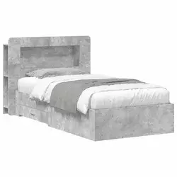 Vidaxl Posteljna konstrukcija s prostorom za shranjevanje 75 x 190 cm