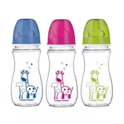 CANPOL flašica široki vrat ANTIKOLIK EASY START COLORFUL ANIMALS 300ML ( 35/204 )