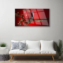 tulup.si Steklena slika Apple vode kuhinja 120x60 cm 2 obešalnika
