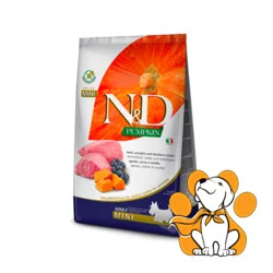 N&D Pumpkin Adult Mini Lamb & Blueberry 7kg, Pseće Granule sa Borovnicama