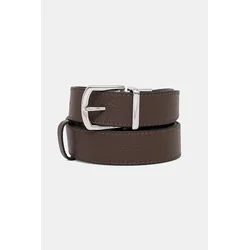 Usnjen pas Calvin Klein moški, črna barva, LV04D7016G