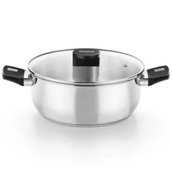 Plitka šerpa Elite 2.5l fi 20cm sa staklenim poklopcem Monix
