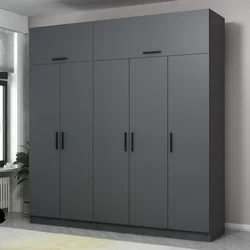 Hanah home Ormar Kale 225x255x52cm Antracit