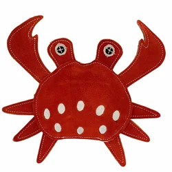 PafDog Crab Stuart Igrača za pse iz usnja in jute 24 cm