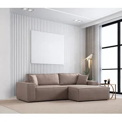 Atelier del Sofa Ugaona garnitura Pirlo 145x43x206cm Braon