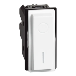 DVOPOLNO STIKALO LOW, 16A/250V, BELO KW4002