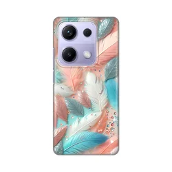 Silikonska maska za Xiaomi Redmi Note 14s Print, Pastel Feathers