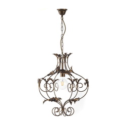 ONLI - Luster na lancu CONTESSA 1xE27/22W/230V bronzan
