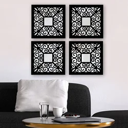 Wallity Set ogledala SYH06833628, Crni