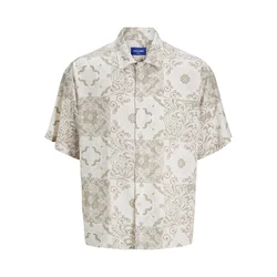 JACK & JONES Srajca JORHYDRA bež/kremna/rosé