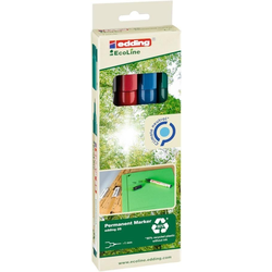 Edding permanentni marker 25 EcoLine - komplet 4 kosov