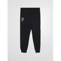 Sinsay - Donji deo trenerke tapered fit NASA - crno