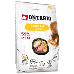 Ontario Cat Exigent, za izbirčne mačke - piščanec 400 g