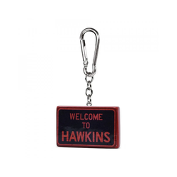 Privezak Stranger Things - Hawkins Sign - Polyresin Keychain
