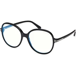 Tom Ford Ženski okvir za dioptrijske naočare Blue block 0FT6090-B 156, Crni