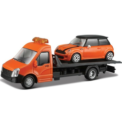 Bburago 1:43 Avto vleka + Mini baker z oranžno