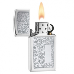 ZIPPO vžigalnik 1652 Slim Venetian, polirani krom