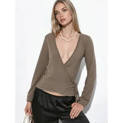 Busem Top Strickoberteile mokka