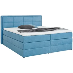 Esposa BOXSPRING POSTELJA 140 cm x 200 cm , tekstil modra
