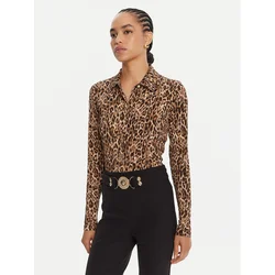 Just Cavalli Srajca 79PAL228 JS496 Rjava Slim Fit