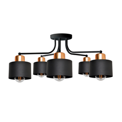 Plafonski luster EDISON 5xE27/15W/230V