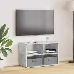 Stalak za TV s ladicama Betonski sivi 79 x 40 x 48 cm