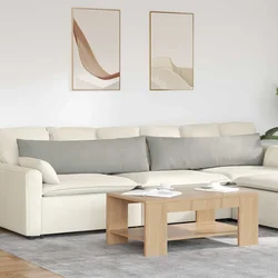 Jastučići za sofu 2 pcs Svijetlo siva 145 x 40 cm tkanina