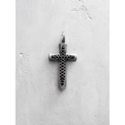 REYTEL Obeski SKINA. BLACK STONES srebrna