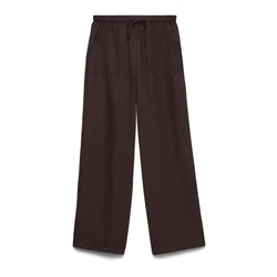 Vero Moda Tall Hlače VMMELANEY temno rjava