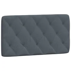 Vidaxl Blazina za vzglavje temno siva 100 cm žamet