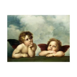 Canvas Slika na platnu Andjeli-Raffaello Santi, 120x90 cm