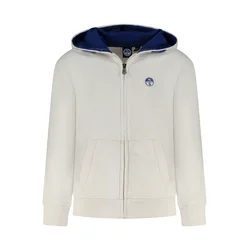NORTH SAILS KIDS' ZIP-UP SWEATSHIRT WHITE