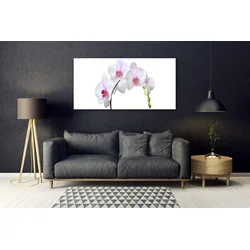 tulup.si Slika na steklu Orhideja orhideje 140x70 cm 4 obešalnika